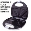 SONASHI 2 SLICE SANDWICH MAKER 750W SSM-856 SONASHI 2 SLICE SANDWICH MAKER 750W SSM-856